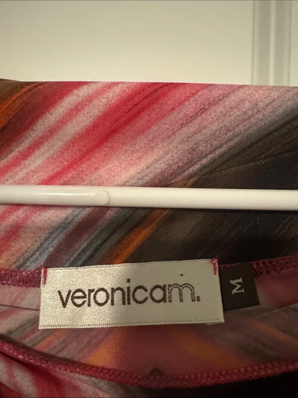 Veronica M Multicolor Chevron Maxi Skirt in Pink, Red, Orange, Blue, Brown